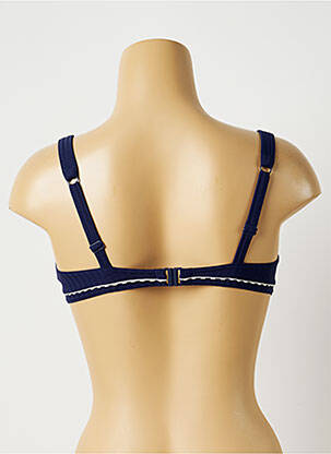 Haut de maillot de bain stretch haut soutien-gorge balconnet bleu HUIT & HUIT femme