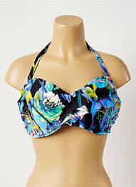 Haut de maillot de bain stretch haut soutien-gorge balconnet bleu FANTASIE femme