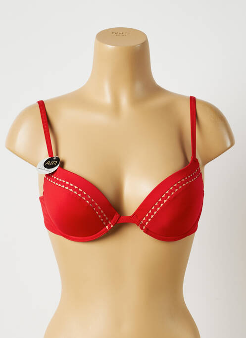 Haut de maillot de bain haut soutien-gorge moulé haut soutien-gorge moulé rouge HUIT & HUIT femme
