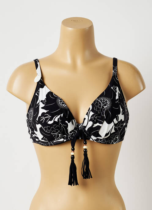 Haut de maillot de bain stretch haut soutien-gorge emboitant noir CHANTELLE femme
