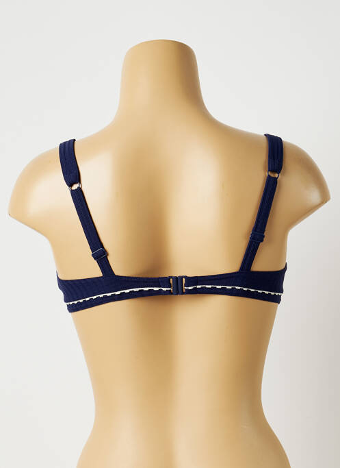 Haut de maillot de bain stretch haut soutien-gorge balconnet bleu HUIT & HUIT femme