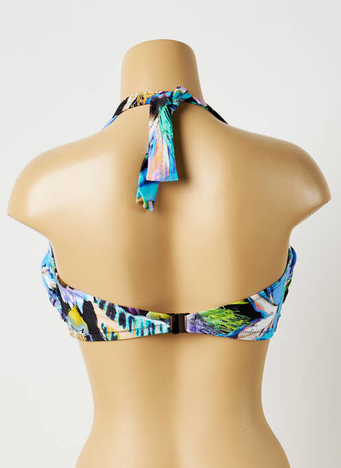 Haut de maillot de bain stretch haut soutien-gorge balconnet bleu FANTASIE femme