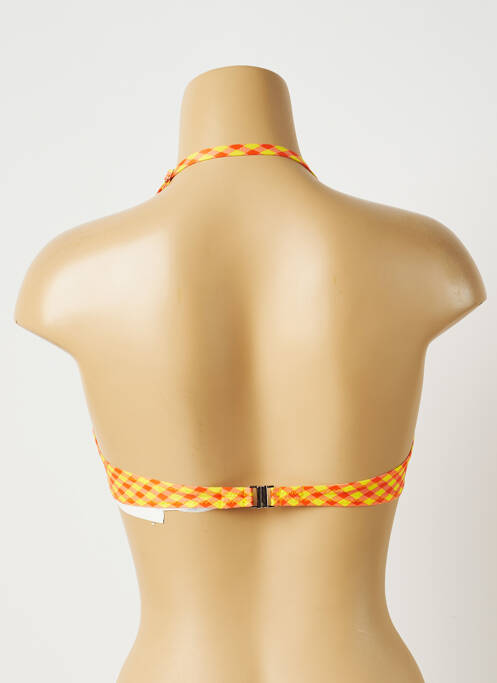 Haut de maillot de bain jaune ANTIGEL femme