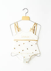 Maillot de bain 1 pièce blanc CHIPOTE PAS pour fille seconde vue