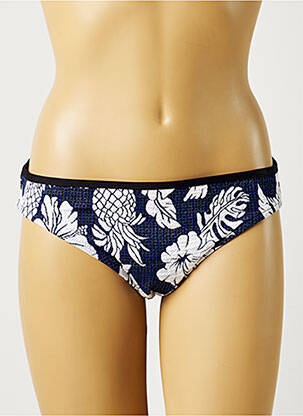 Bas de maillot de bain tissage texturé culotte bleu SEAFOLLY femme