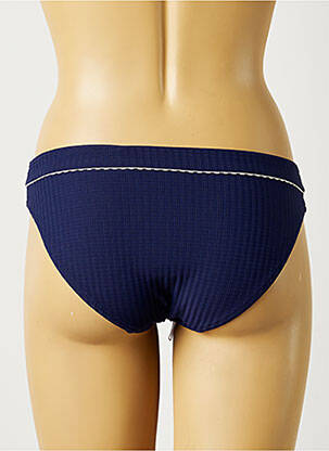 Bas de maillot de bain tissage texturé culotte bleu HUIT & HUIT femme