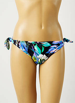 Bas de maillot de bain tissage satiné bikini bleu FANTASIE femme