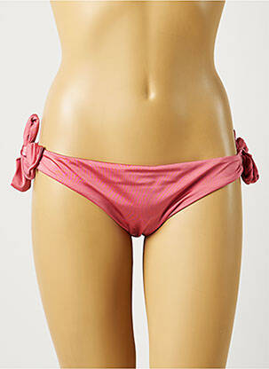 Bas de maillot de bain tissage satiné bikini rose SEAFOLLY femme