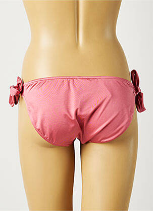 Bas de maillot de bain tissage satiné bikini rose SEAFOLLY femme