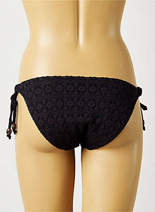 Bas de maillot de bain fermeture liens à nouer bikini noir FREYA femme