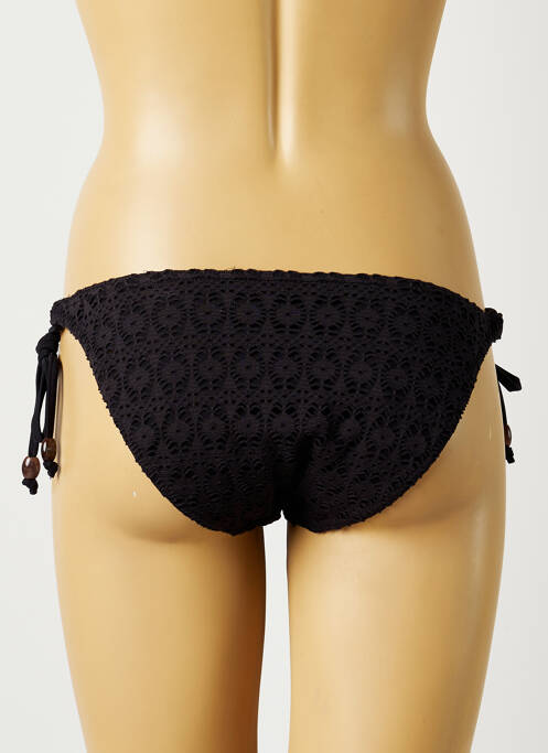 Bas de maillot de bain fermeture liens à nouer bikini noir FREYA femme