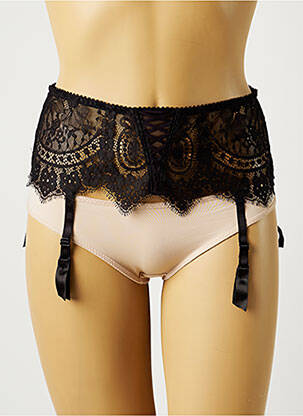 Guêpière/Porte-jarretelle noir JOLIDON pour femme