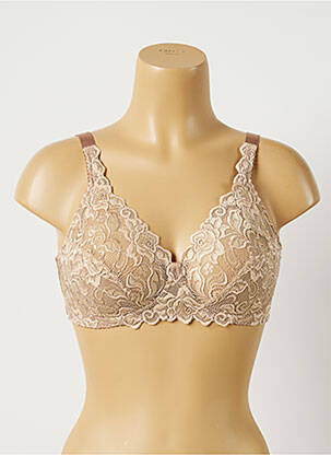 Soutien-gorge sans armature haut soutien-gorge emboitant marron WACOAL femme