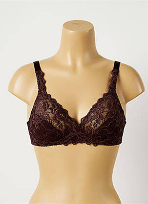 Soutien-gorge sans armature haut soutien-gorge emboitant marron WACOAL femme