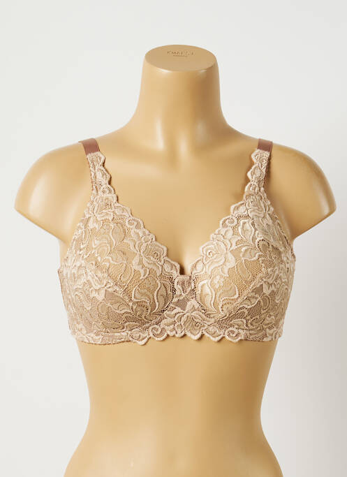 Soutien-gorge sans armature haut soutien-gorge emboitant marron WACOAL femme
