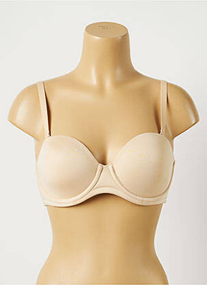 Soutien-gorge effet matière satinée haut bandeau chair WACOAL femme