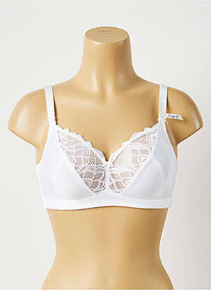 Soutien-gorge sans armature haut soutien-gorge emboitant blanc FELINA femme