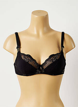 Soutien-gorge tissage dentelle haut soutien-gorge emboitant noir LOUISA BRACQ femme