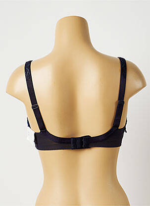 Soutien-gorge broderie haut soutien-gorge emboitant bleu SECRET D'EVA femme