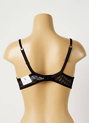 Soutien-gorge broderie haut soutien-gorge avec mousse de rembourrage amovible noir LOUISA BRACQ femme