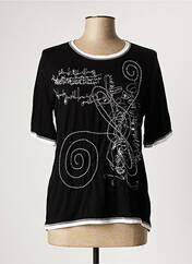 T-shirt noir COULEUR D'IVOIRE pour femme seconde vue