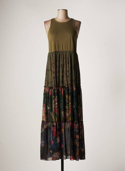 Robe longue vert DESIGUAL pour femme