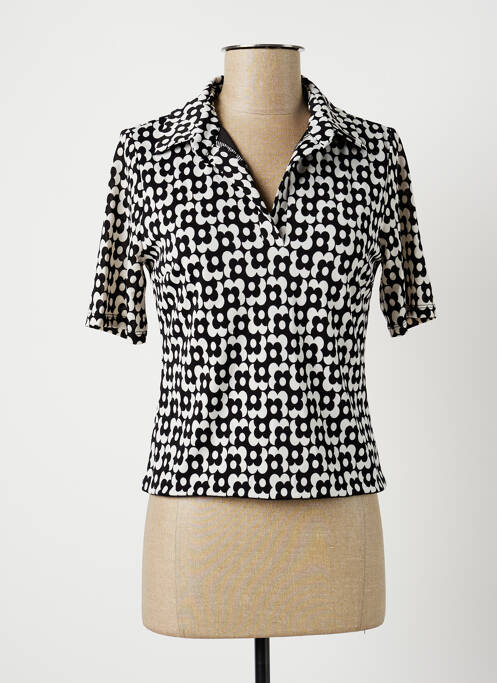 Polo noir MORGAN pour femme