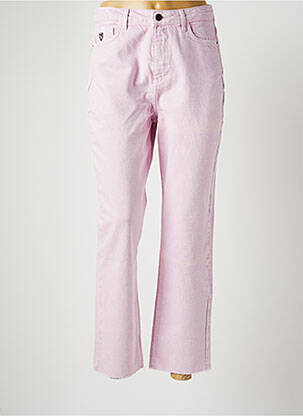Jeans coupe droite violet DESIGUAL pour femme