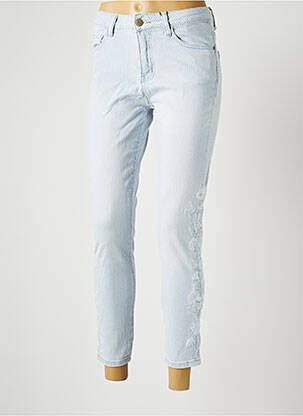 Jeans coupe slim bleu DESIGUAL pour femme
