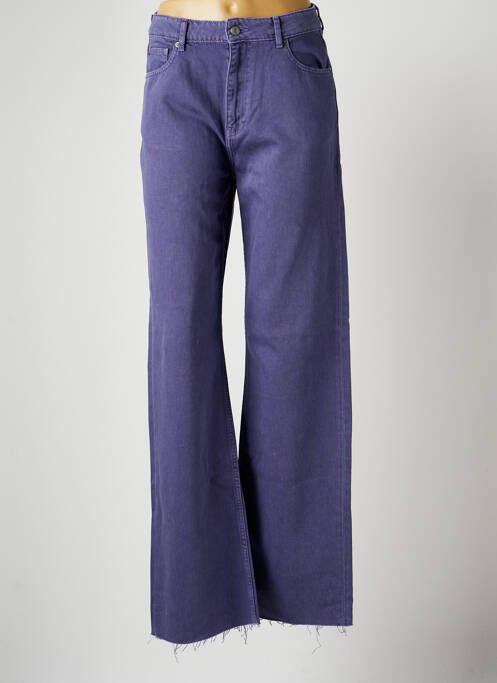 Jeans coupe droite violet TEDDY SMITH pour femme