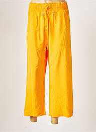Pantalon 7/8 taille haute taille haute orange TIFFOSI femme
