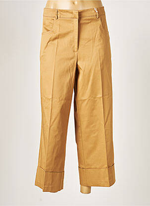 Pantalon droit tissage popeline taille normale marron SANDRO FERRONE femme