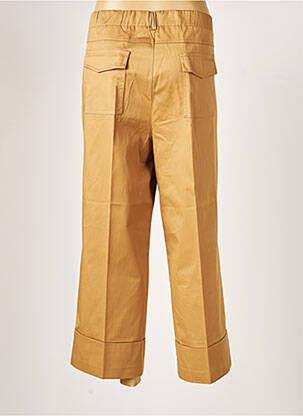 Pantalon droit tissage popeline taille normale marron SANDRO FERRONE femme