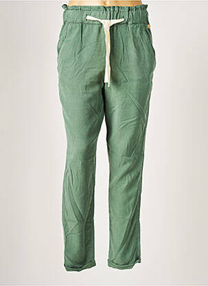 Pantalon droit vert LOLA ESPELETA pour femme