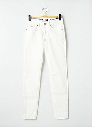 Jeans coupe slim blanc PETROL INDUSTRIES pour homme