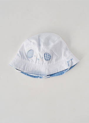 Chapeau fermeture scratch blanc MAYORAL garcon