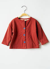 Gilet manches longues marron MOULIN ROTY pour fille seconde vue