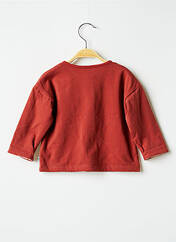 Gilet manches longues marron MOULIN ROTY pour fille seconde vue