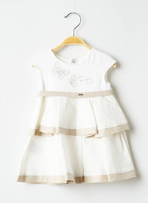 Robe courte blanc MAYORAL pour fille