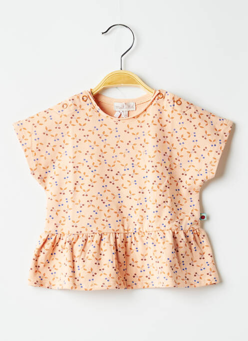 Top orange MOULIN ROTY pour fille