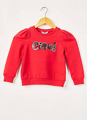 Sweat-shirt rouge MAYORAL pour fille