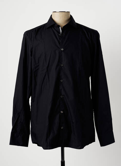 Chemise manches longues noir CALAMAR pour homme
