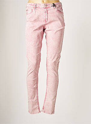Pantalon slim stretch taille normale rose IKKS femme