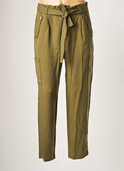 Pantalon droit vert ONE STEP pour femme seconde vue