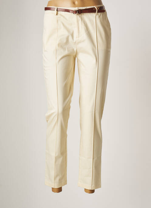 Pantalon droit beige SCOTCH & SODA pour femme