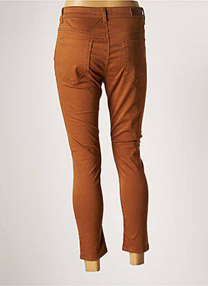 Pantalon 7/8 stretch taille normale marron CARLA KOPS femme