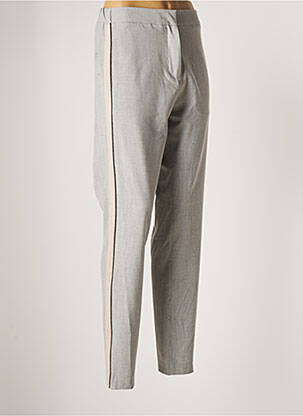 Pantalon chino gris KOKOMARINA pour femme
