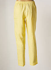 Pantalon droit jaune KOKOMARINA pour femme seconde vue