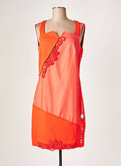 Robe courte orange DANIELA DALLAVALLE pour femme seconde vue