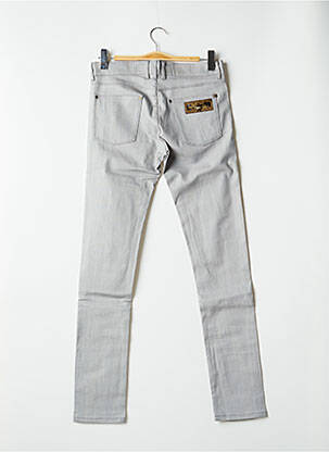 Jeans coupe slim broderie rivets taille normale gris APRIL 77 femme